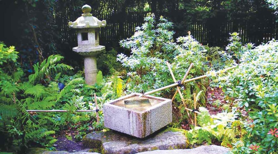 Japanische Gärten und Steingarten