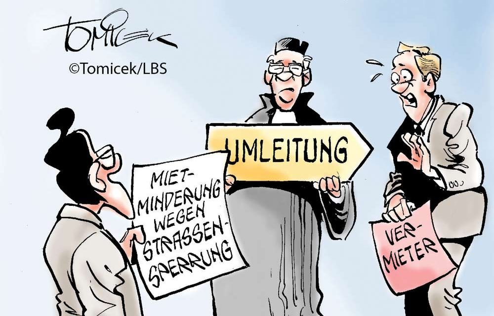 Gesperrte Zufahrt als Mietmangel