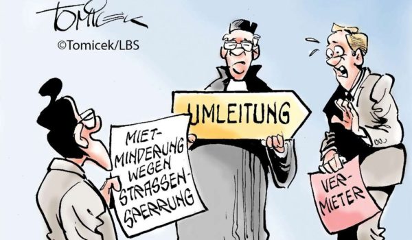 Gesperrte Zufahrt als Mietmangel