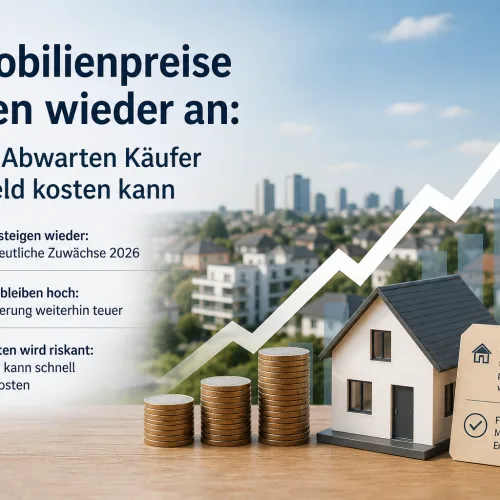 Immobilienpreise ziehen wieder an: Warum Abwarten Käufer jetzt Geld kosten kann